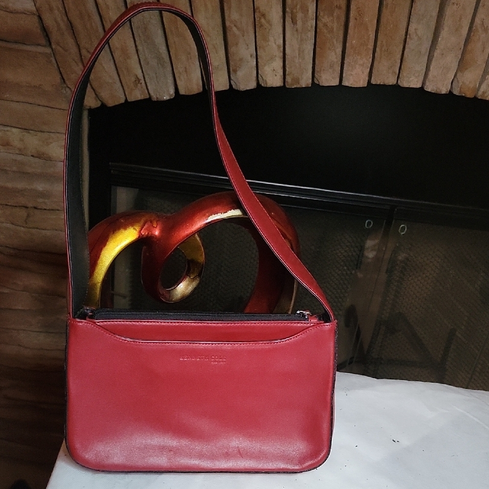 Kenneth Cole Reaction Red Shoulder Bag | Bold & Sleek Everyday Style
